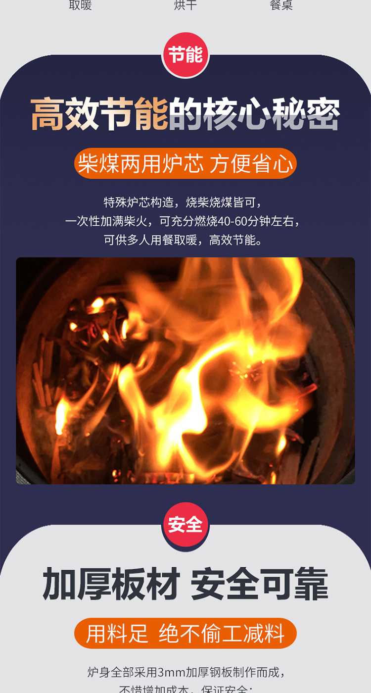 直燃小藏爐—柴煤兩用柴火爐【爐具】焱森爐業